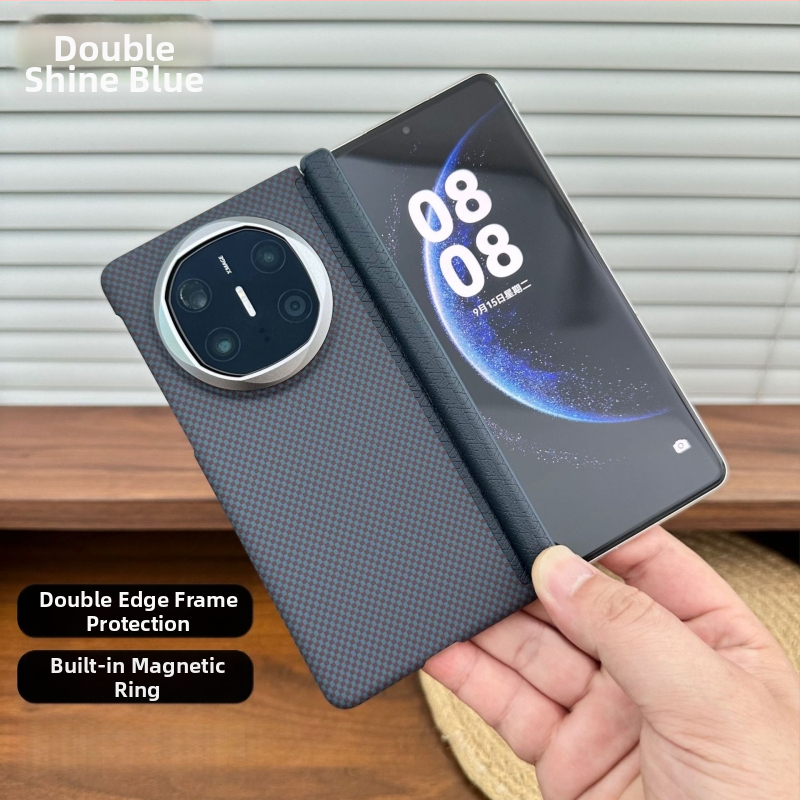Kryt pre Huawei Mate X5 s magnetickým uchytením, Kevlar vzorom, X6 zbierka, dvojitá stredová pánt, ultra tenké PC ochranné puzdro