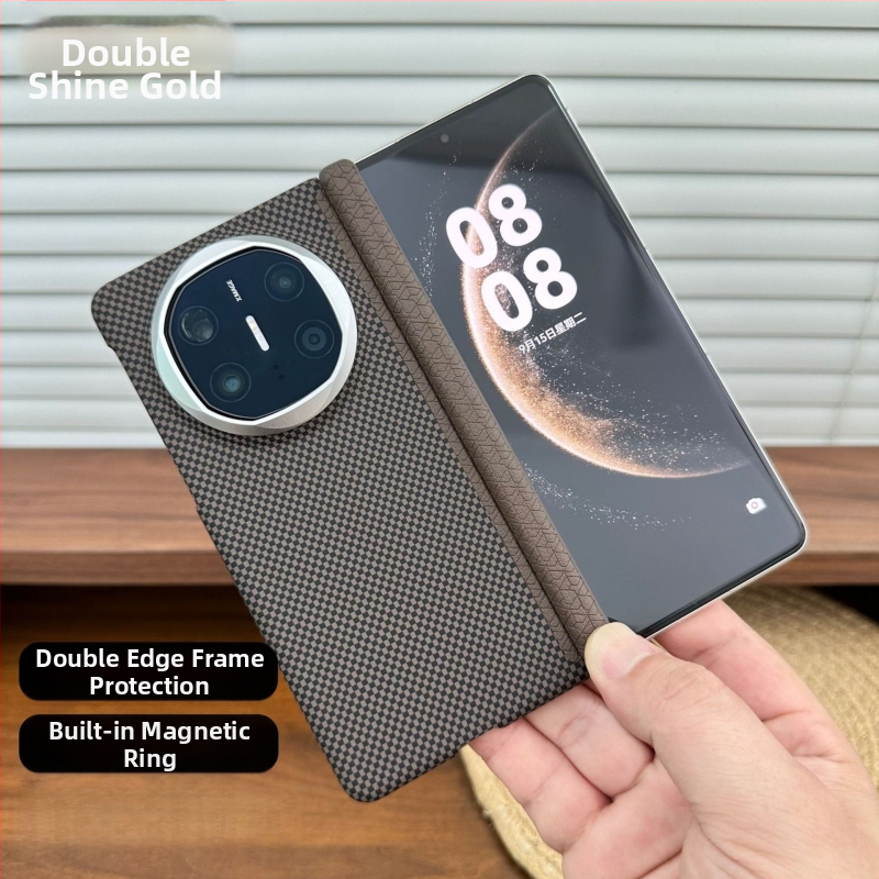 Kryt pre Huawei Mate X5 s magnetickým uchytením, Kevlar vzorom, X6 zbierka, dvojitá stredová pánt, ultra tenké PC ochranné puzdro