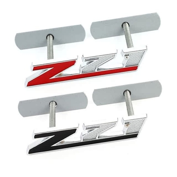 Emblemă auto 3D Z71 — Autocolant pentru grila Chevrolet Silverado/Colorado și GMC (Material: 3D stickers; Montaj: cu ventuză; Model: așa cum se arată în imagine; Tip: autocolant pentru caroserie)