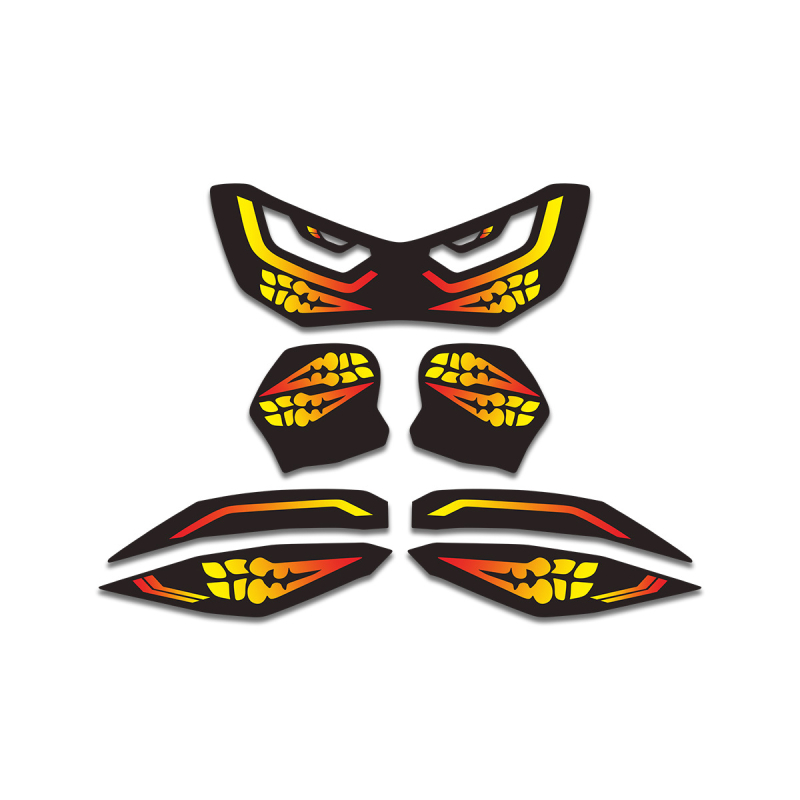 Φιλμ φαναριών και φώτων πίσω Yamaha NMAX155 (2020–2021), αδιάβροχο προστατευτικό αυτοκόλλητο, μάρκα FASP