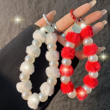 Pandantiv Kaixingda pentru telefon din pluș — Handmade, stil creativ, design geometric, multifuncțional