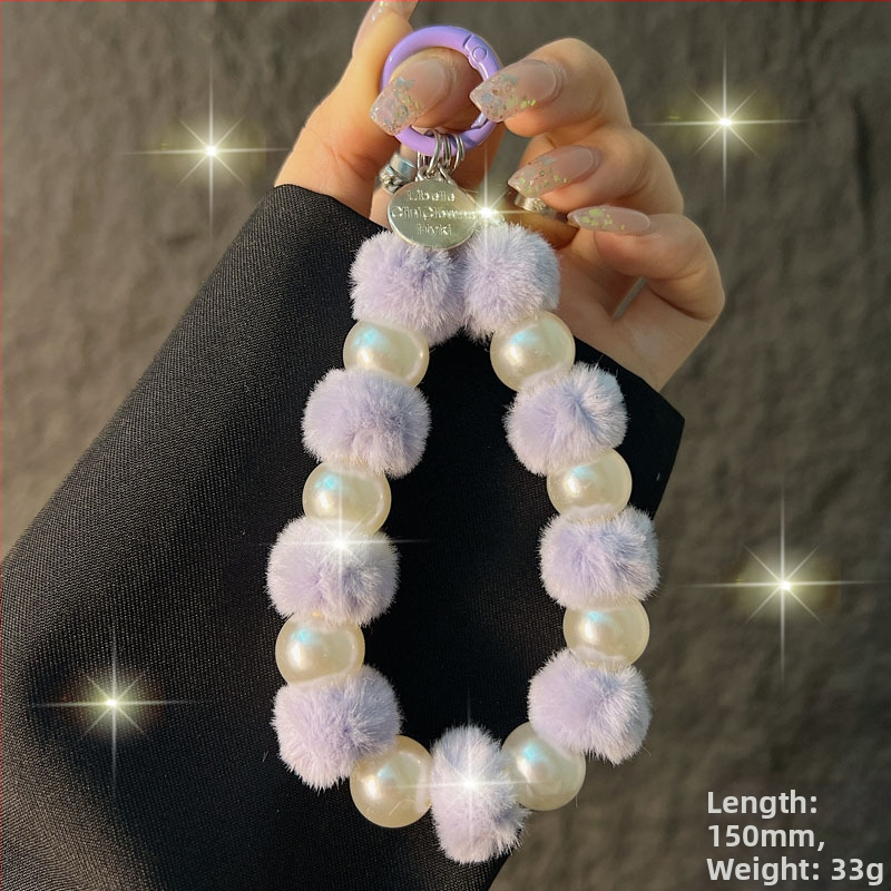 Pandantiv Kaixingda pentru telefon din pluș — Handmade, stil creativ, design geometric, multifuncțional