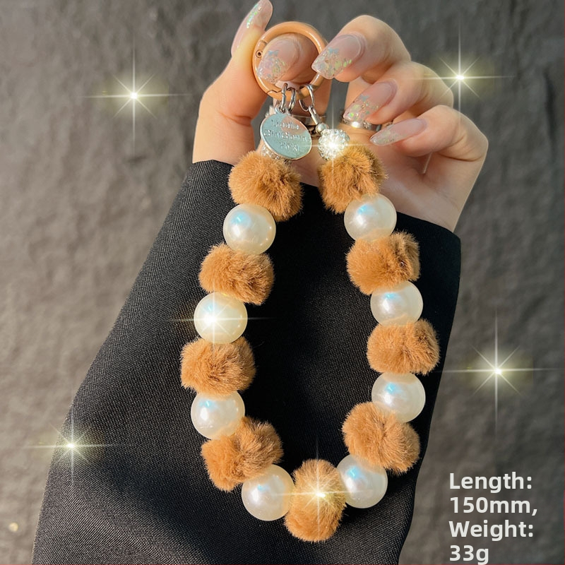 Pandantiv Kaixingda pentru telefon din pluș — Handmade, stil creativ, design geometric, multifuncțional