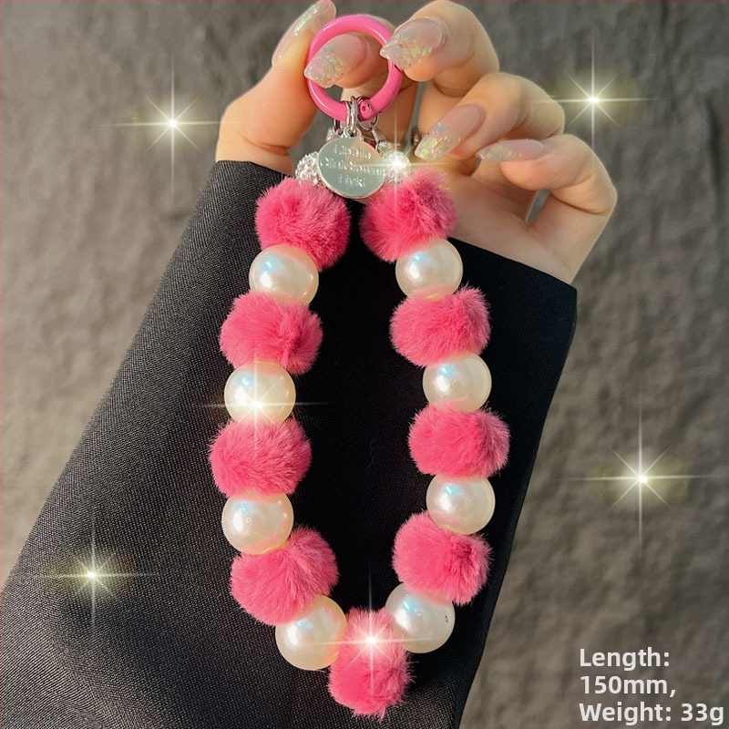 Pandantiv Kaixingda pentru telefon din pluș — Handmade, stil creativ, design geometric, multifuncțional