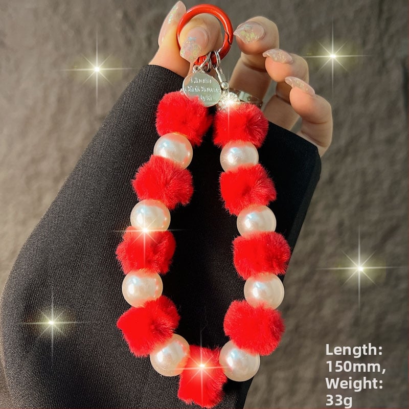 Pandantiv Kaixingda pentru telefon din pluș — Handmade, stil creativ, design geometric, multifuncțional