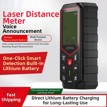 Lāzera attāluma mērītājs, infrasarkanais mērīšanas instruments, digitālais lineāls, attāluma mērīšanas instruments
