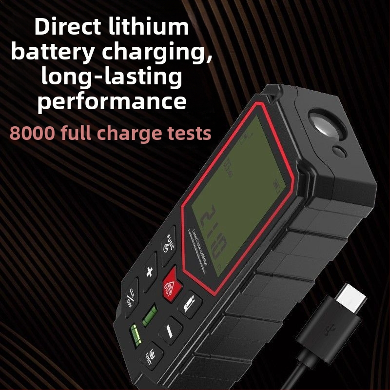 Lāzera attāluma mērītājs, infrasarkanais mērīšanas instruments, digitālais lineāls, attāluma mērīšanas instruments