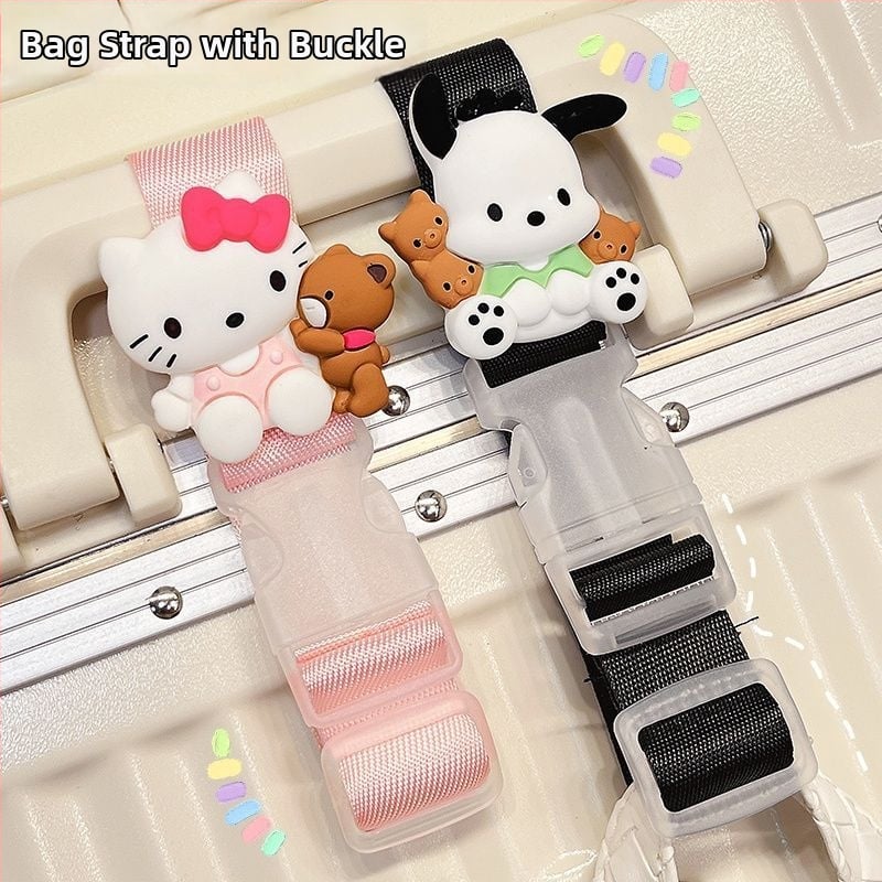 Kelioniniai bagažo diržai su išorine kilpa, PU medžiaga (Medžiaga: PU; Kategorija: Bagažo priedai; Prekės ženklas: Kitas; Modelis: Kitas)