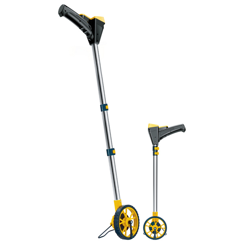 Mehānisks attāluma mērierāts ar riteņu un digitālo displeju, manuāla vadība, ārējiem mērījumiem