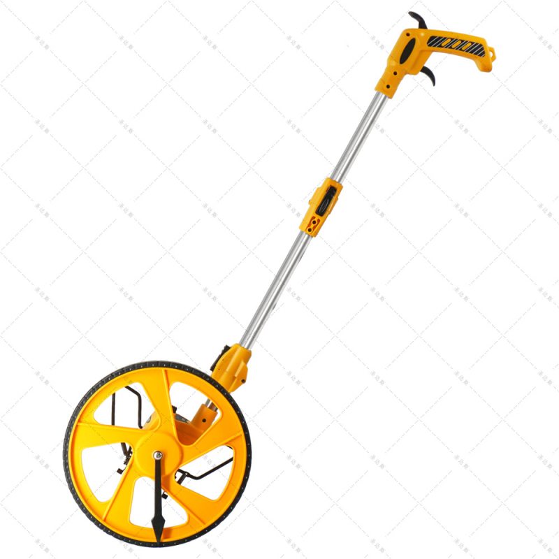 Mehānisks attāluma mērierāts ar riteņu un digitālo displeju, manuāla vadība, ārējiem mērījumiem