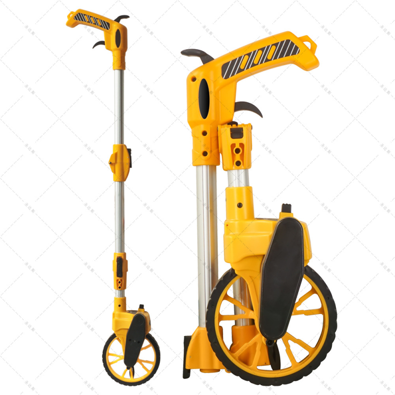 Mehānisks attāluma mērierāts ar riteņu un digitālo displeju, manuāla vadība, ārējiem mērījumiem