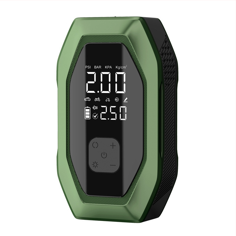 Автомобилно аварийно захранване с безжична помпа за надуване - 12V DC, 6A, под 80W, поток въздуха 35 л/мин, цифров дисплей