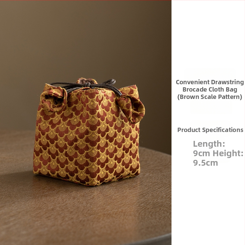 Teaceremonia kiegészítők tároló táskája – hordozható szövet tea készlet táska, Daantang, új kínai stílus