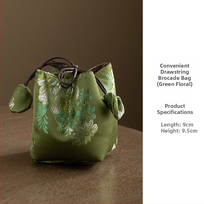 Teaceremonia kiegészítők tároló táskája – hordozható szövet tea készlet táska, Daantang, új kínai stílus