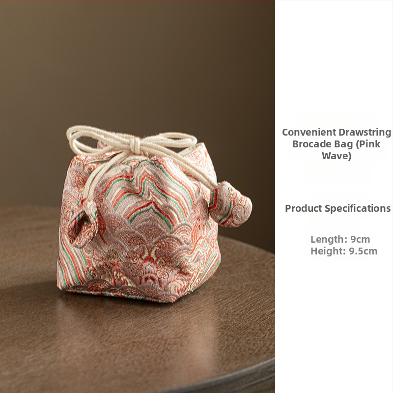 Teaceremonia kiegészítők tároló táskája – hordozható szövet tea készlet táska, Daantang, új kínai stílus