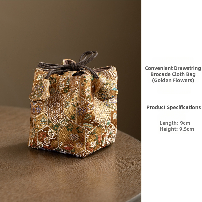 Teaceremonia kiegészítők tároló táskája – hordozható szövet tea készlet táska, Daantang, új kínai stílus