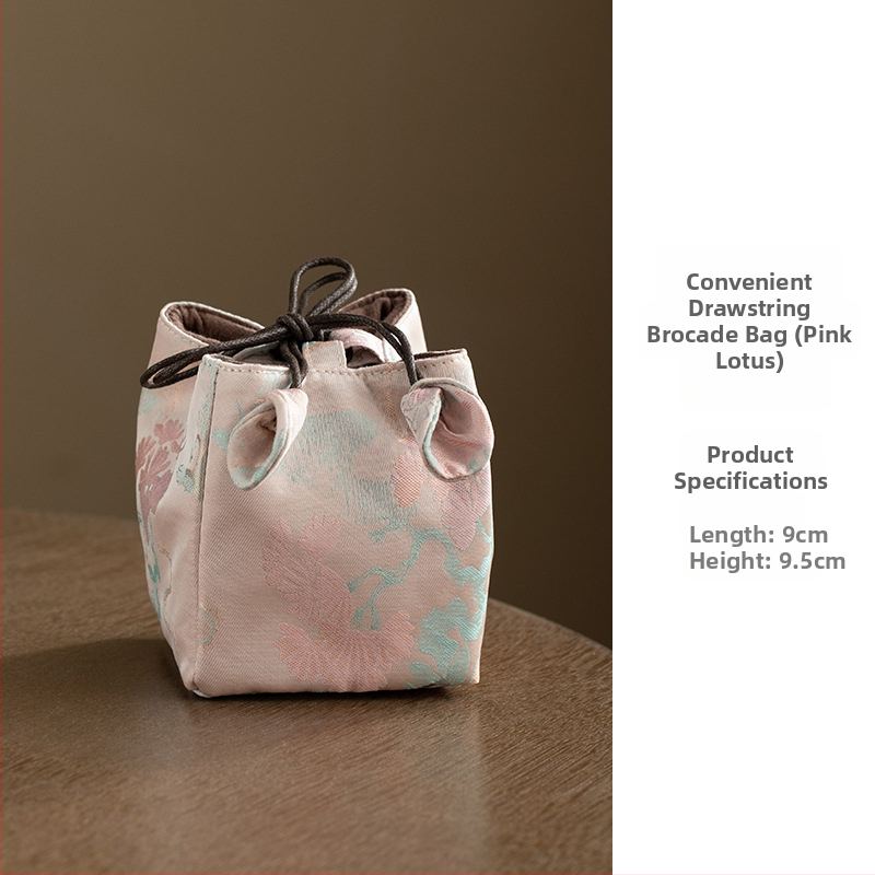 Teaceremonia kiegészítők tároló táskája – hordozható szövet tea készlet táska, Daantang, új kínai stílus