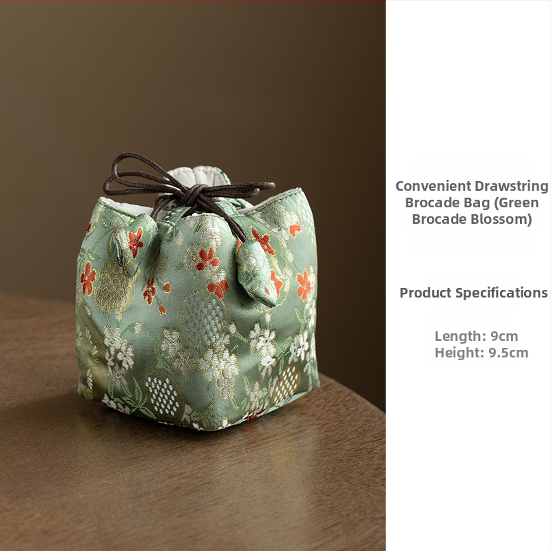 Teaceremonia kiegészítők tároló táskája – hordozható szövet tea készlet táska, Daantang, új kínai stílus