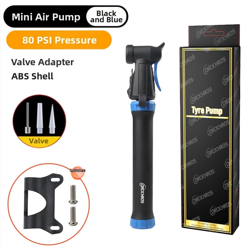 Mini portatīvais velosipēdu pumpis ar manometru (Modelis 61, plastmasas korpuss)