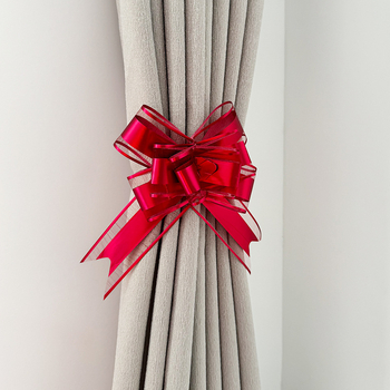 Esküvői autódekoráció – kézi girland a visszapillantó tükörhöz és az ajtókilincsekhez (Anyag: Snow gauze; Csomagolás: OPP zacskó; Esküvőre; Egyéb esküvői kellékek)