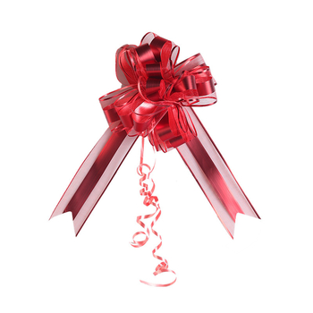 Esküvői autódekoráció – kézi girland a visszapillantó tükörhöz és az ajtókilincsekhez (Anyag: Snow gauze; Csomagolás: OPP zacskó; Esküvőre; Egyéb esküvői kellékek)