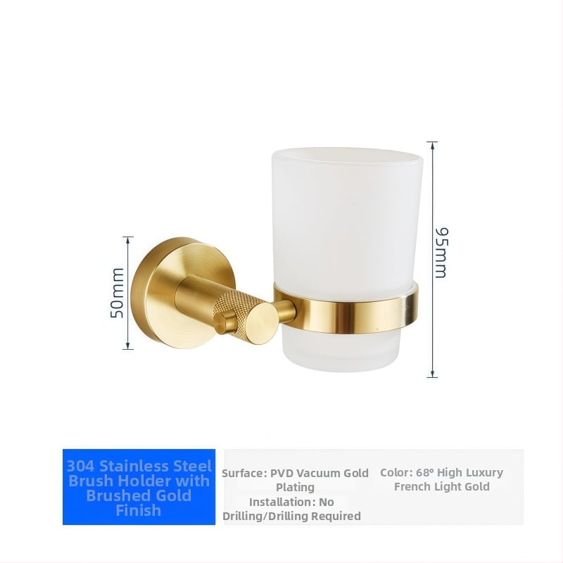 Suport de prosoape pe perete, 2 etaje, din oțel inoxidabil 304, montaj perforat, încărcare 10 kg