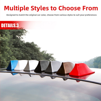 Haizivju fin antena automašīnai; Montāža: līmējama; Spriegums: 12V; Strāva: 12A; Kalpošanas laiks: 999999