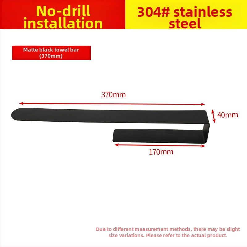 Oțel inoxidabil 304 — suport european pentru prosoape, montaj cu adeziv, fără găuri, sarcină de 5 kg