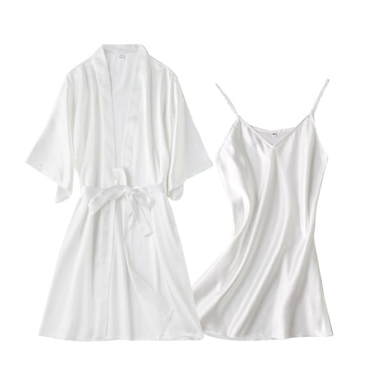 Ice Silk hálóing, ujjatlan, V-nyakú, nyári könnyű és lélegző női hálóruha, 95% poliészter, 181-200 g/m2