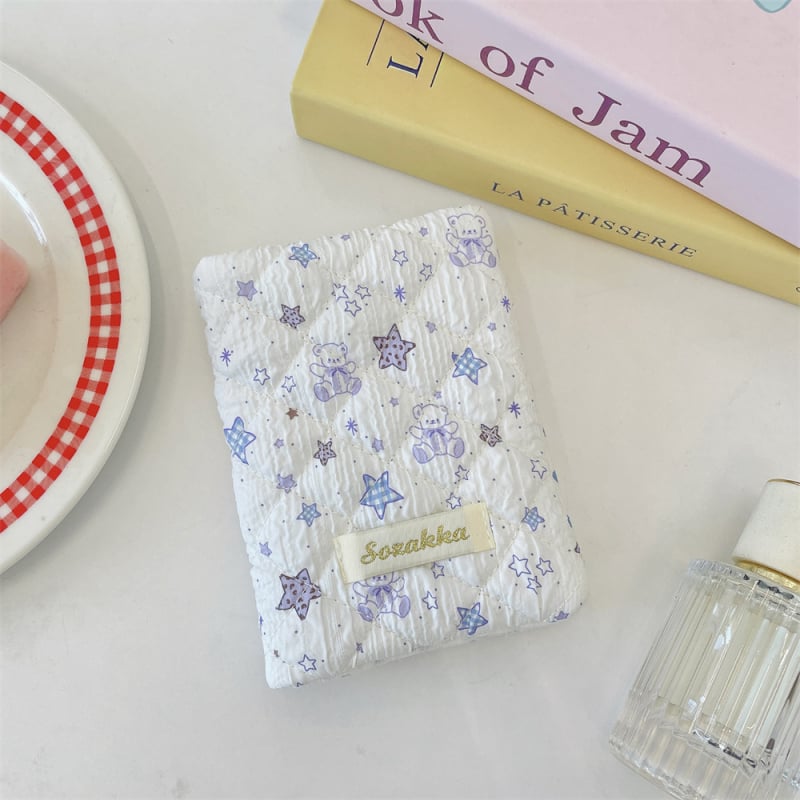 Калъф за паспорт и документи с аниме принт, полиестер, подплата полиестер, за жени, подходящ за съхранение на документи.