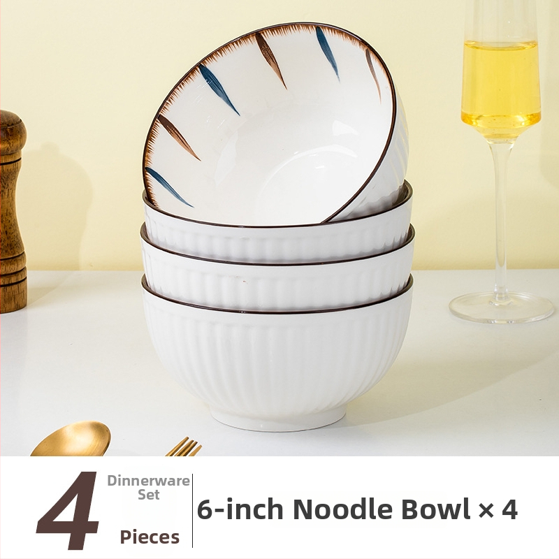 Porcelánová jedálenská súprava s prúžkami, pod glazúrou, kruhový tvar, vhodná do mikrovlnky