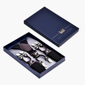 kaidvll Bretele tip Y pentru bărbați, cu 6 clipsuri, lungime reglabilă, bretele încrucișate, elastice puternice