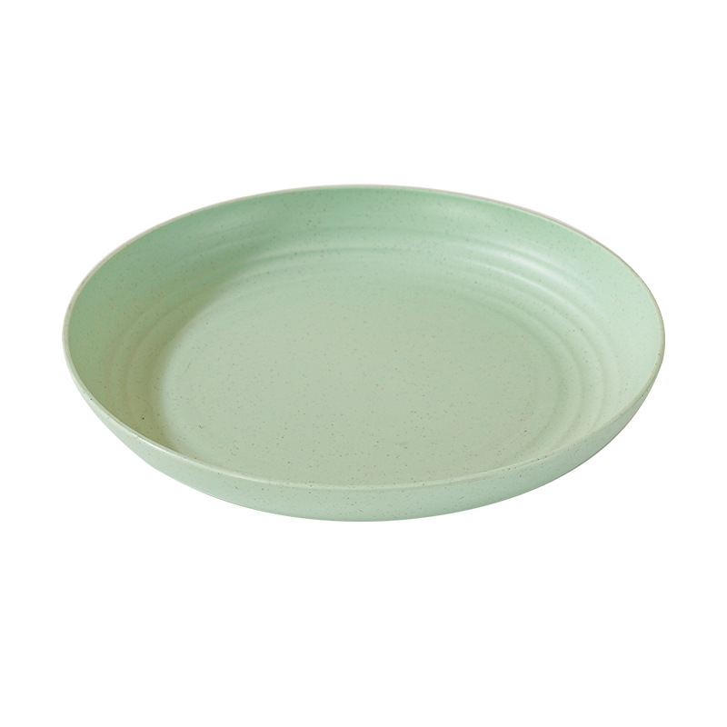 Nordic кръгли чинии от пшенична слама - комплект за дома, модерен стил и едноцветен дизайн; кръгли чинии с възможност за печат на лого и персонализация; неподходящи за микровълнова фурна.