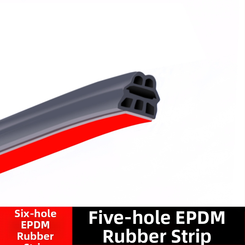 Автомобилен уплътнител за врата от гума, дизайн с пет и шест отвора, шумоизолационен и водоустойчив, за различни модели