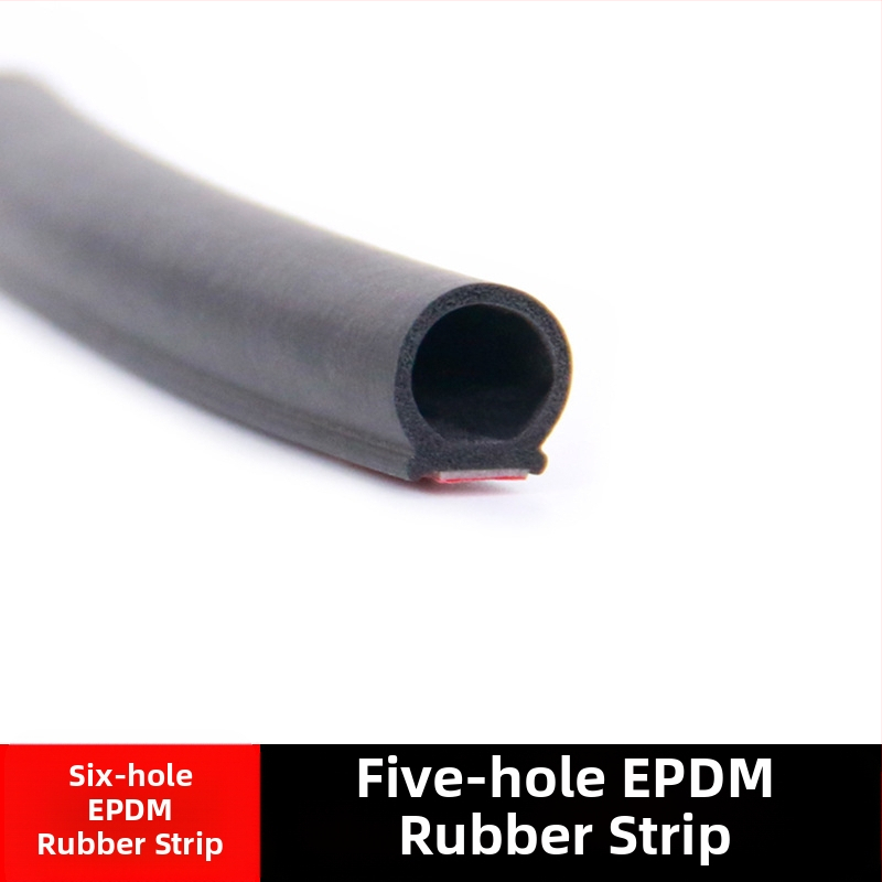 Автомобилен уплътнител за врата от гума, дизайн с пет и шест отвора, шумоизолационен и водоустойчив, за различни модели