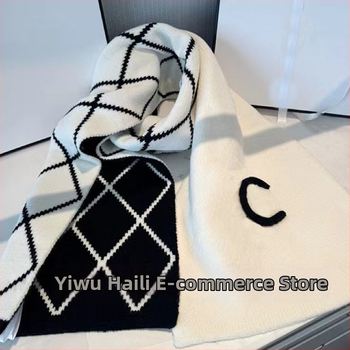 Kootud jacquard sall, kahekülgne, kunstlik kašmir ja puuvillane alus