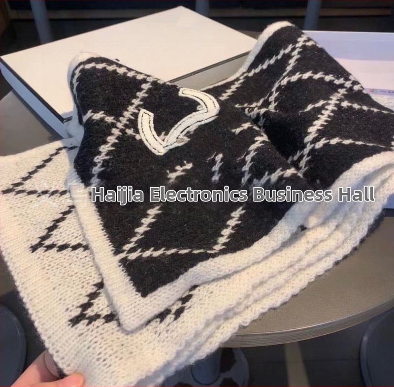 Kootud jacquard sall, kahekülgne, kunstlik kašmir ja puuvillane alus