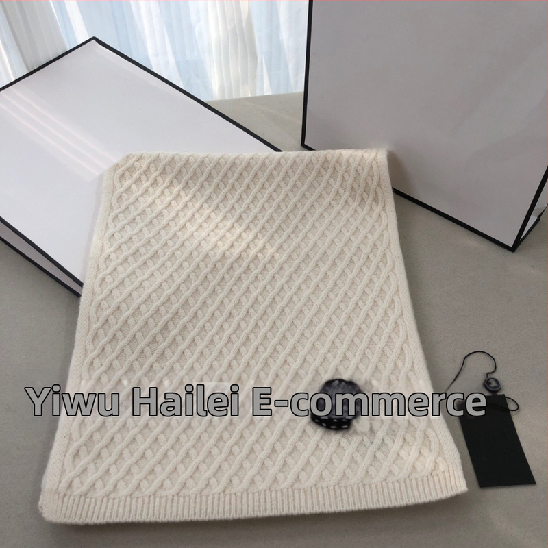 Kootud jacquard sall, kahekülgne, kunstlik kašmir ja puuvillane alus