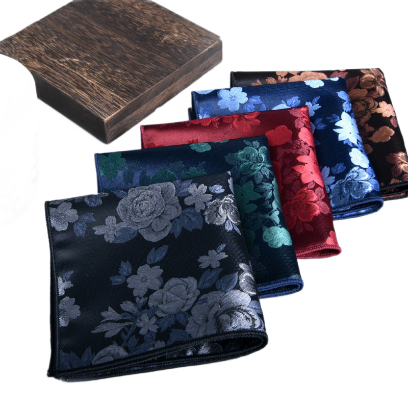 Vyrinė kišeninė servetėlė kostiumui, jacquard Paisley raštas, poliesterio pluoštas, administracinio stiliaus, lankstymo stilius, 2025 metų žiema