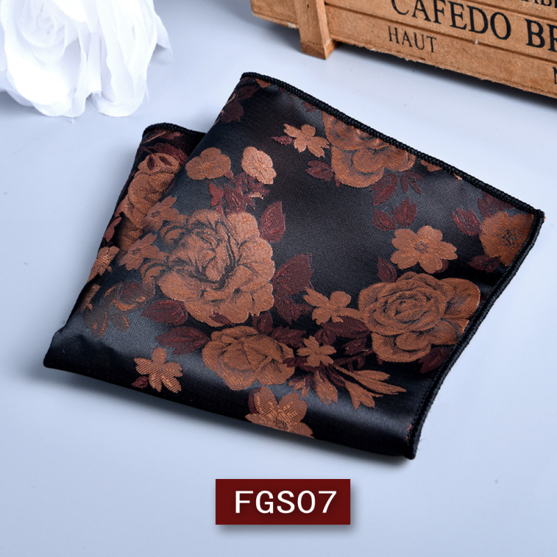 Vyrinė kišeninė servetėlė kostiumui, jacquard Paisley raštas, poliesterio pluoštas, administracinio stiliaus, lankstymo stilius, 2025 metų žiema