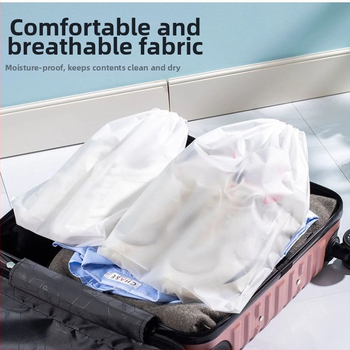 Cestovná úložná taška s vodotesnou šnúrkou, prachotesný organizér na cestovanie, kozmetika, kuchyňa, stôl, spálňa
