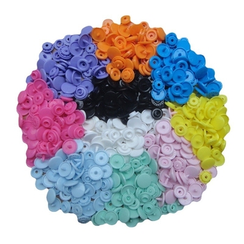 Hualian KAM марка T5 щракващо копче, от смолна пластмаса, подходящо за палта, дънки и чанти