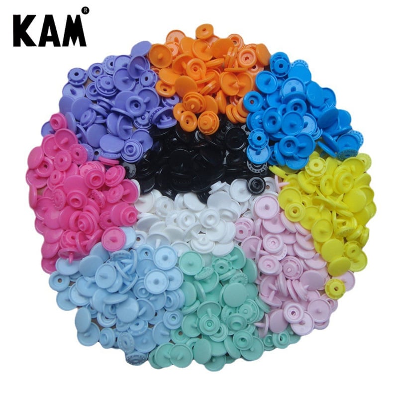 Hualian KAM марка T5 щракващо копче, от смолна пластмаса, подходящо за палта, дънки и чанти