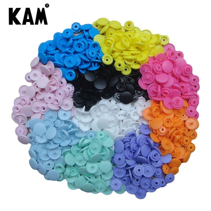 Hualian KAM марка T5 щракващо копче, от смолна пластмаса, подходящо за палта, дънки и чанти