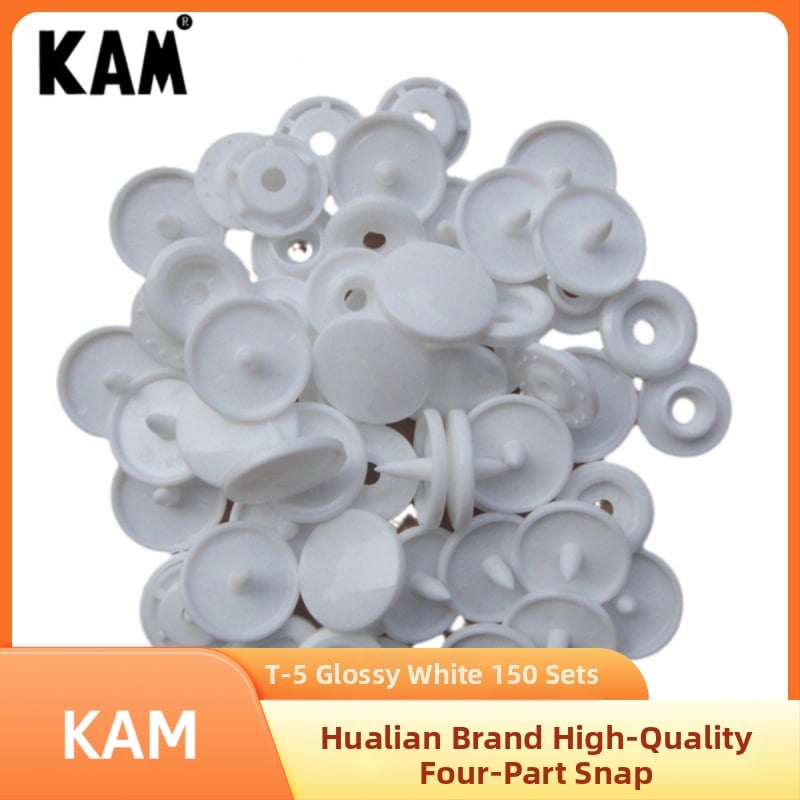 Hualian KAM марка T5 щракващо копче, от смолна пластмаса, подходящо за палта, дънки и чанти