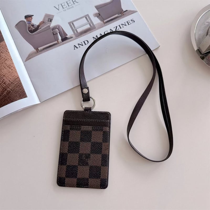 Set de carduri din PU, curea pentru gât, stil modern minimalist, 001, export internațional