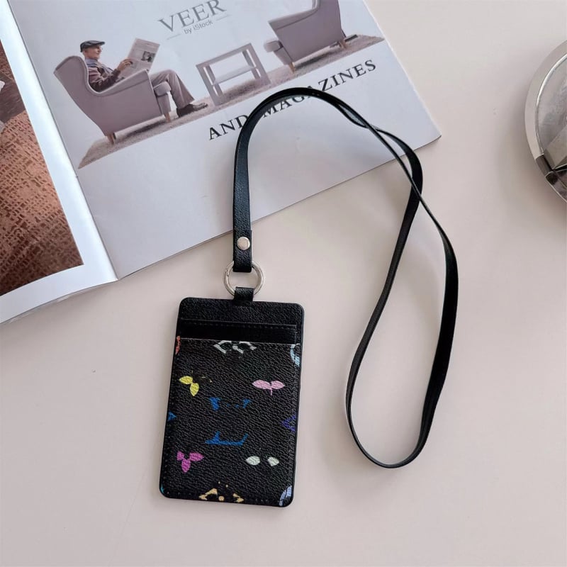 Set de carduri din PU, curea pentru gât, stil modern minimalist, 001, export internațional