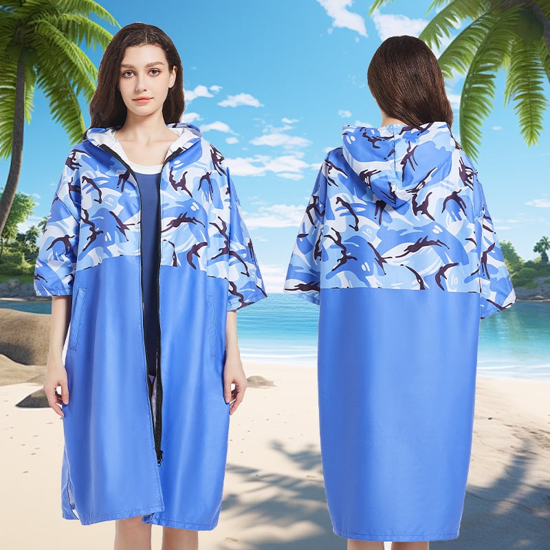 Μικροϊφίμπερ καυκούλα Poncho μπουρνούζι για κολύμβηση, γρήγορο στέγνωμα, 150D νήμα, βάρος 500 g+, Διαθεσιμότητα προσαρμογής