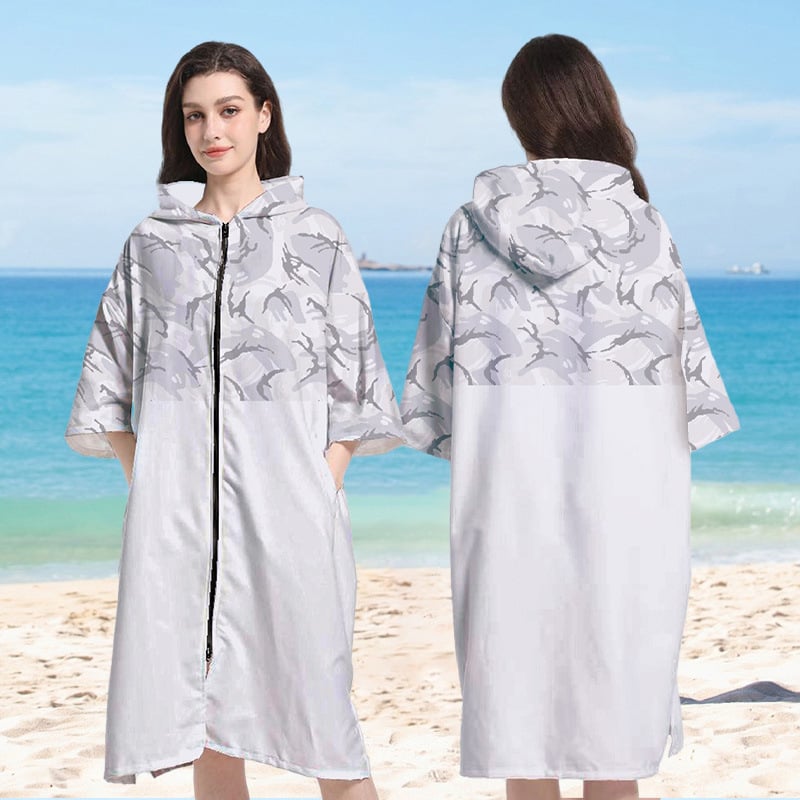 Μικροϊφίμπερ καυκούλα Poncho μπουρνούζι για κολύμβηση, γρήγορο στέγνωμα, 150D νήμα, βάρος 500 g+, Διαθεσιμότητα προσαρμογής