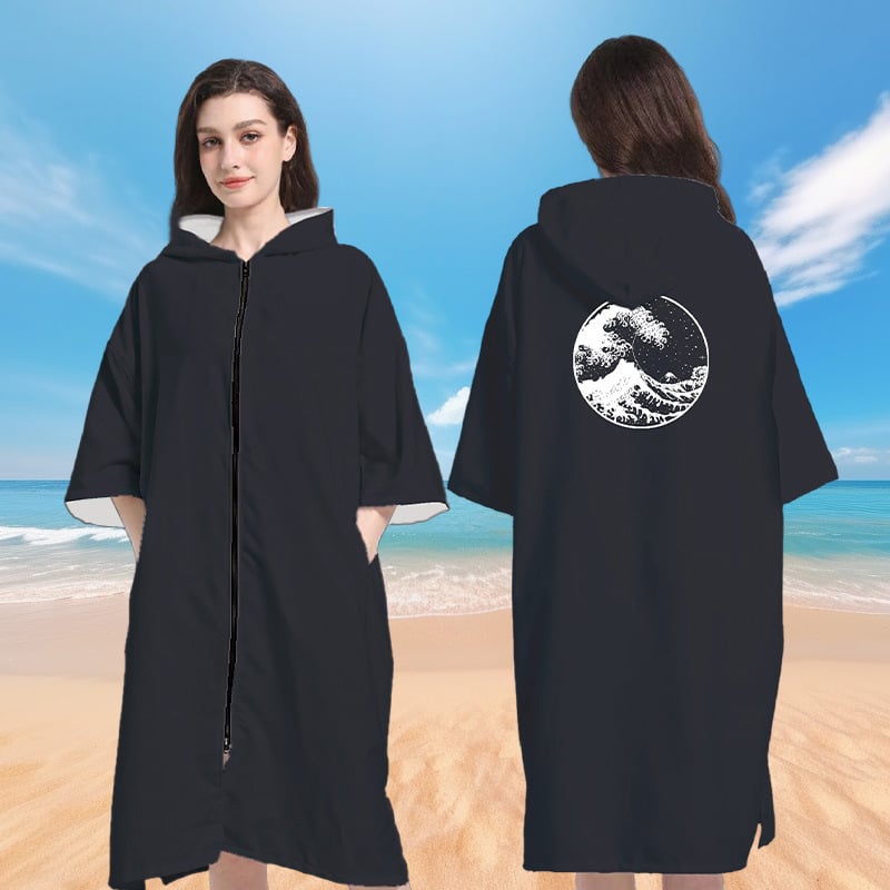 Μικροϊφίμπερ καυκούλα Poncho μπουρνούζι για κολύμβηση, γρήγορο στέγνωμα, 150D νήμα, βάρος 500 g+, Διαθεσιμότητα προσαρμογής